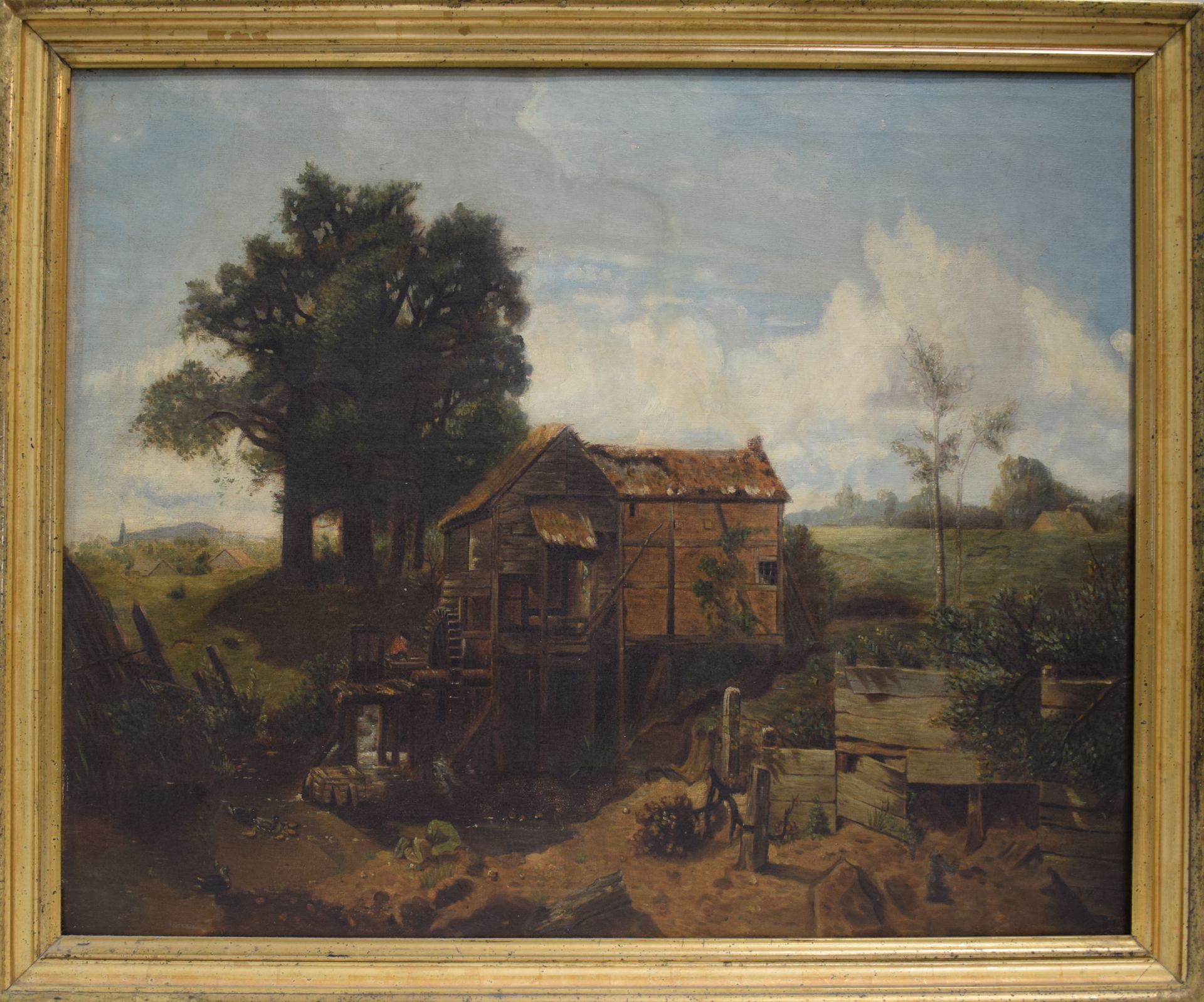 Null ECOLE ALLEMANDE DU XIXème siècle

Paysage au moulin

Huile sur toile

Monog&hellip;