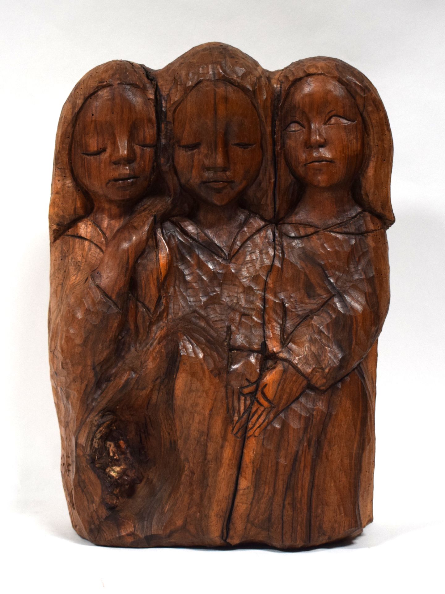 Null Hervé VERHNES (1933), 3 enfants, sculpture en bois, hauteur 42 cm

|

Hervé&hellip;