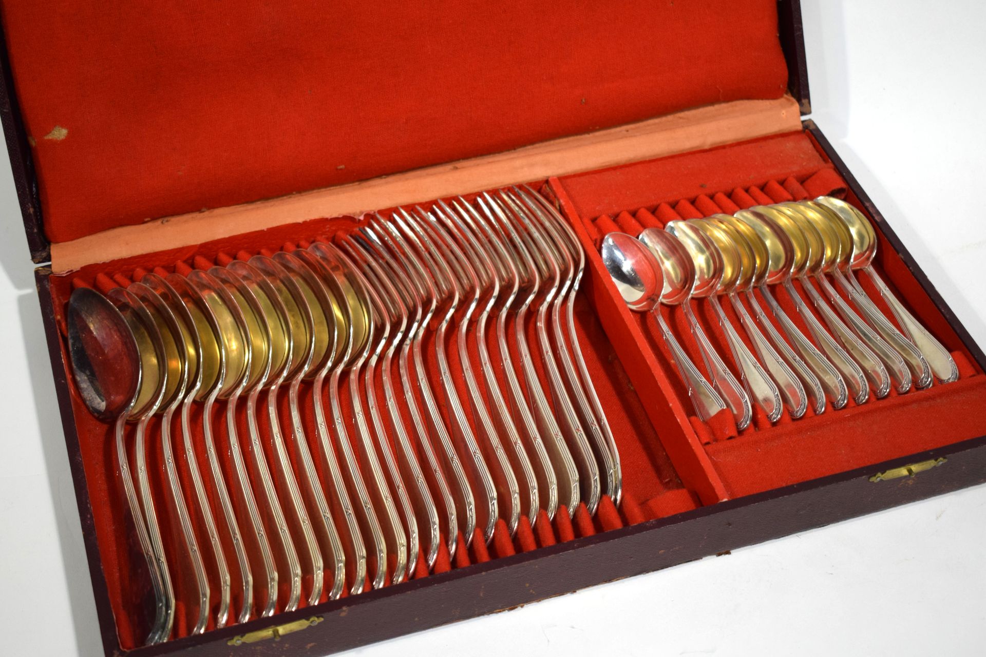 Null Ménagère en métal argenté 90, WMF : 12 cuillères, 12 fourchettes, 12 cuillè&hellip;
