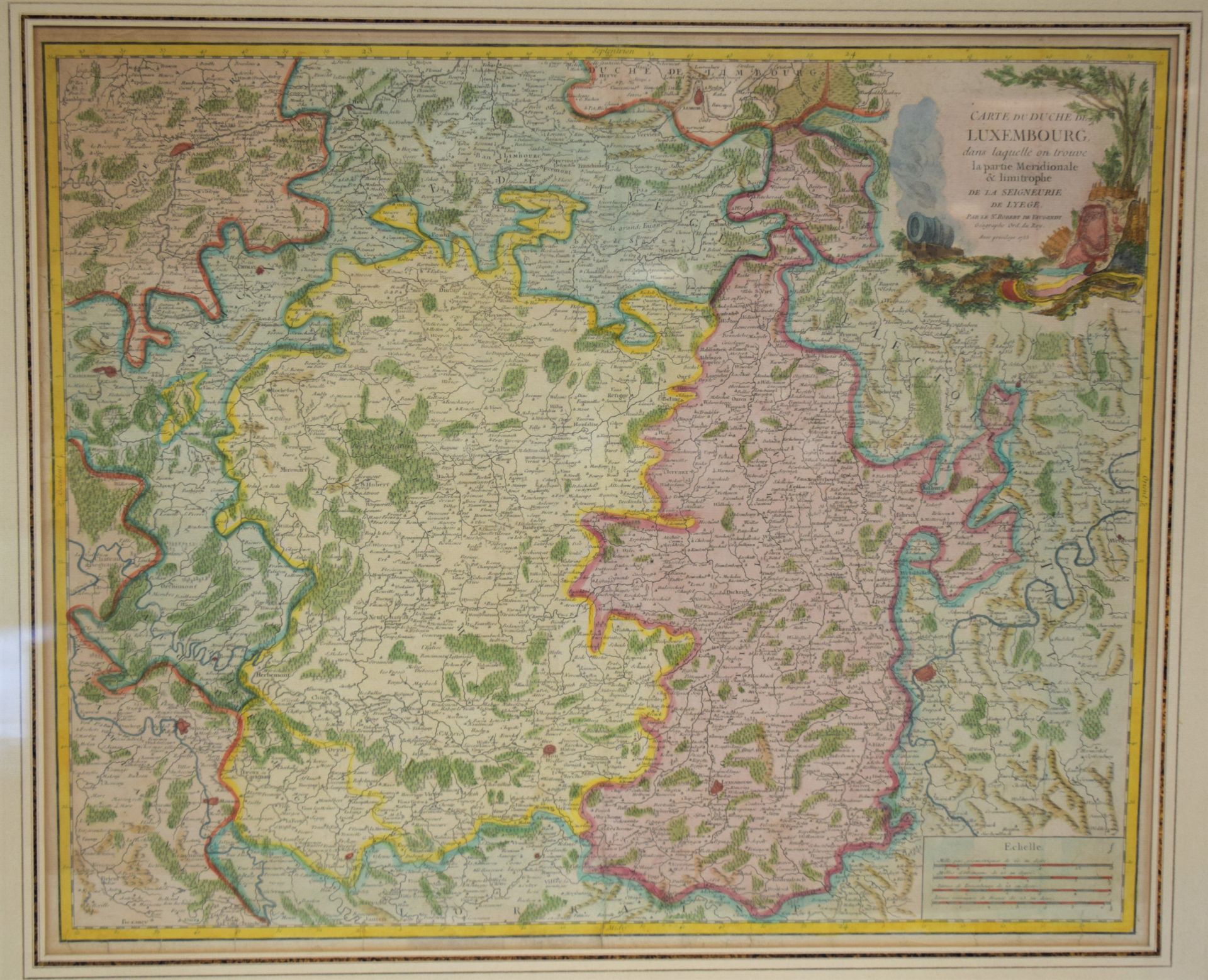 Null VAUGONDY : "Carte du Duché de Luxembourg dans laquelle on trouve la partie &hellip;