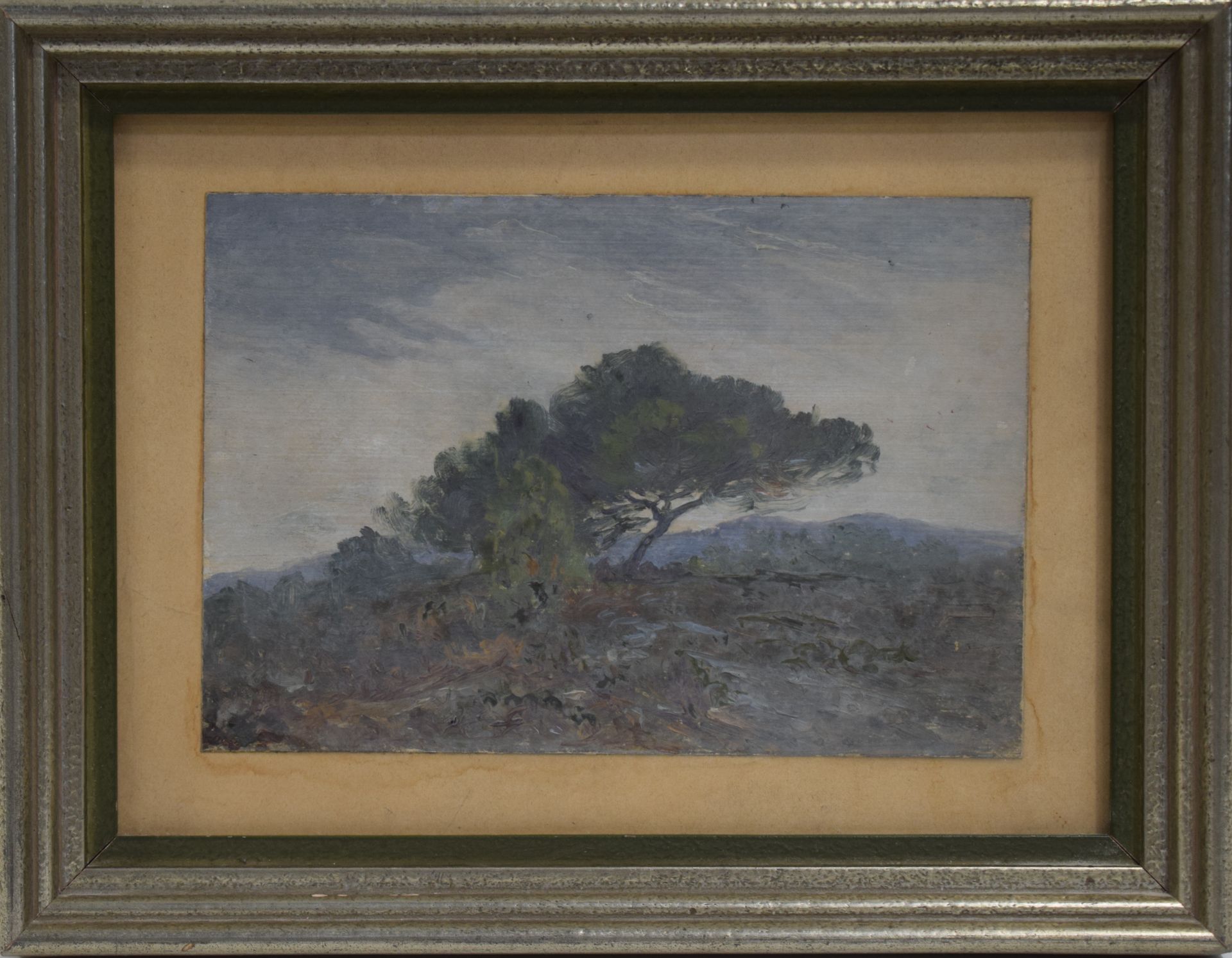 Null Eugène VIALA (1859-1913), attribué à 

Paysage à l'arbre

Huile sur papier
&hellip;