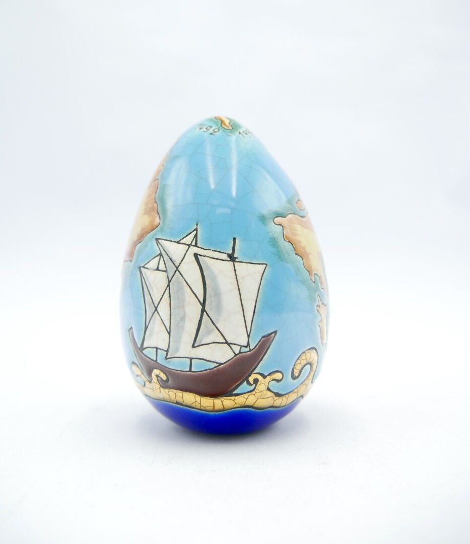 Null Marielle SERTELET for LONGWY 

Christopher Columbus 

Earthenware egg with &hellip;