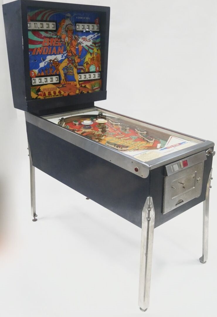 Null GOTTLIEB 

Big Indian circa 1973-1974 

Pinball machine for four players 

&hellip;