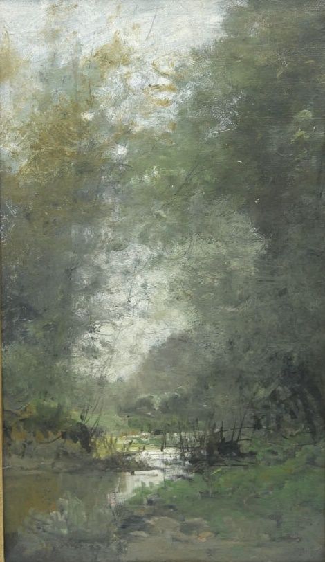 Null Henri Jean LEFORTIER (1819 - 1886) - 归属于

格莱德

布面油画

有框

尺寸：40,5 x 27厘米。16 &hellip;