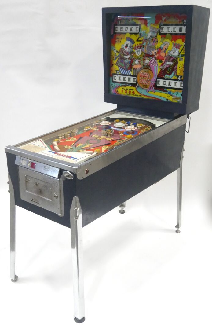 Null GOTTLIEB 

King Rock, ca. 1972 

Máquina de pinball para cuatro jugadores 
&hellip;