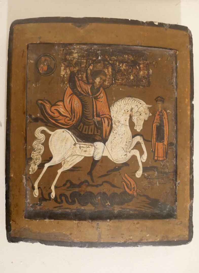 Null RUSSIA - About 1800

Icon 

Saint George slaying the Dragon

Size : 30 x 25&hellip;