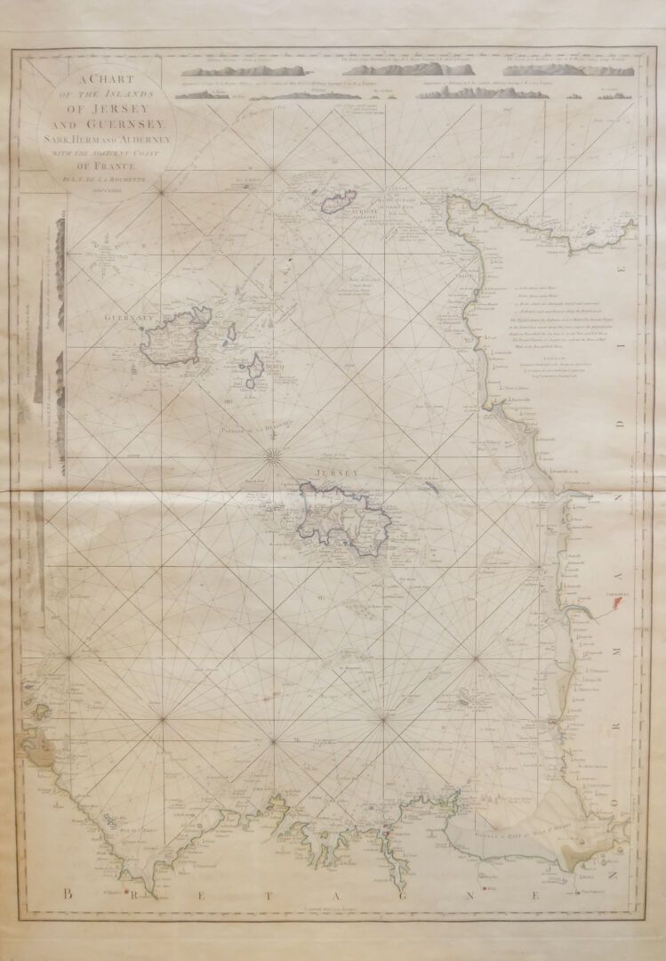 Null 英国 - 19世纪

泽西岛和根西岛、萨克岛、赫姆岛和奥尔德尼岛的地图；以及法国的毗邻海岸

彩色雕刻

玻璃下的框架

主题尺寸：71 x 53 c&hellip;