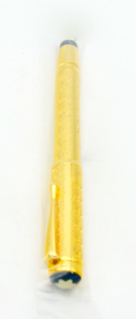 Null MONTBLANC 

Louis XIV 

Stylo plume en argent 950/1000e doré vermeil gravé &hellip;