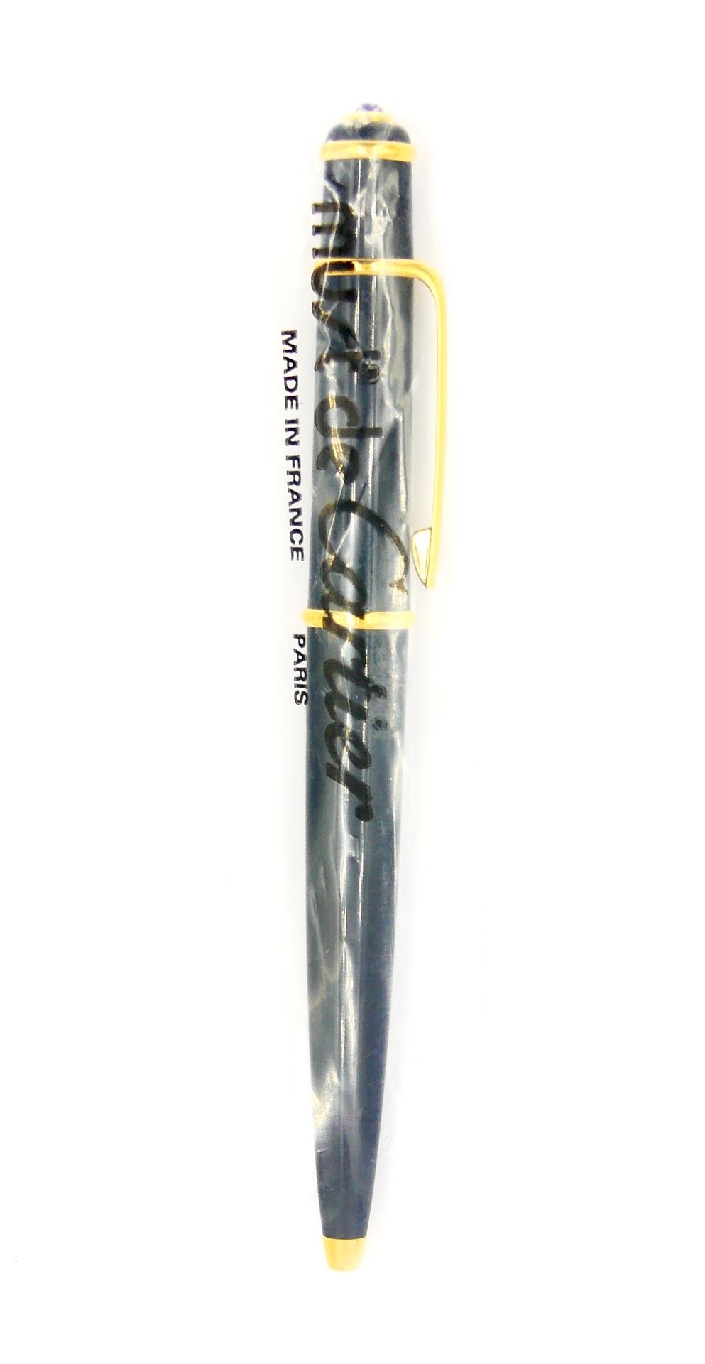 Null CARTIER 

Diabolo 

Composite black and gold metal ballpoint pen, blue cabo&hellip;