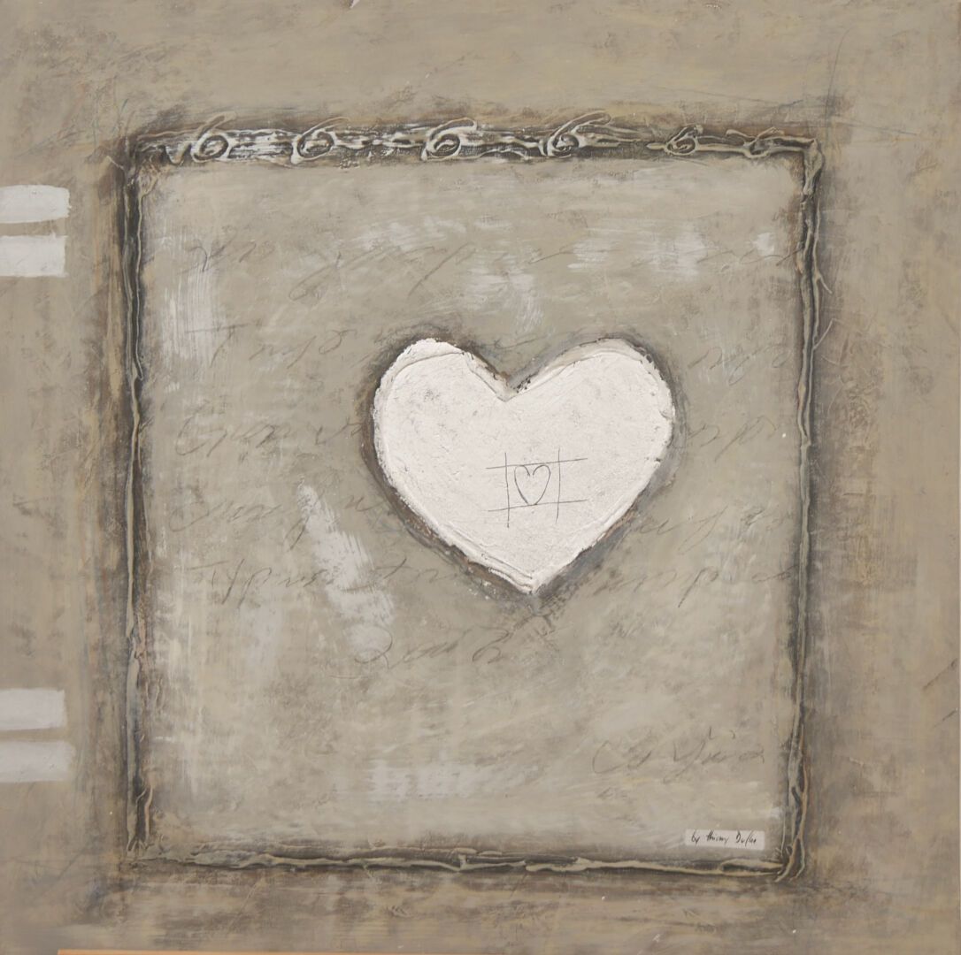 Null Thierry DUFLOO - 20世纪

心脏

画布上的混合媒体

右下角署名：Thierry Dufloo

尺寸：70 x 70 cm. 2&hellip;