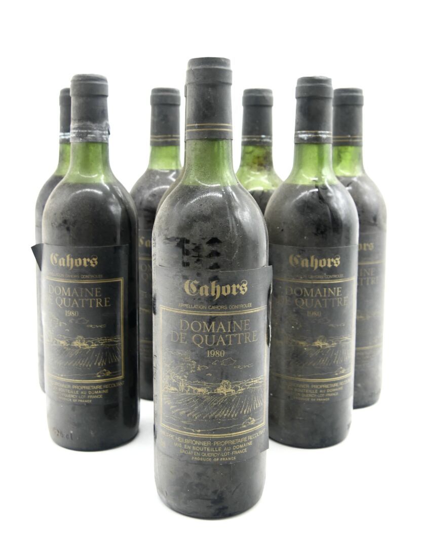 Null 卡奥尔-德-夸特酒庄（Cahors domaine de quattre

卡奥尔-德-夸特酒庄8瓶，1980年

1瓶极高肩，6瓶高肩和1瓶半肩

&hellip;