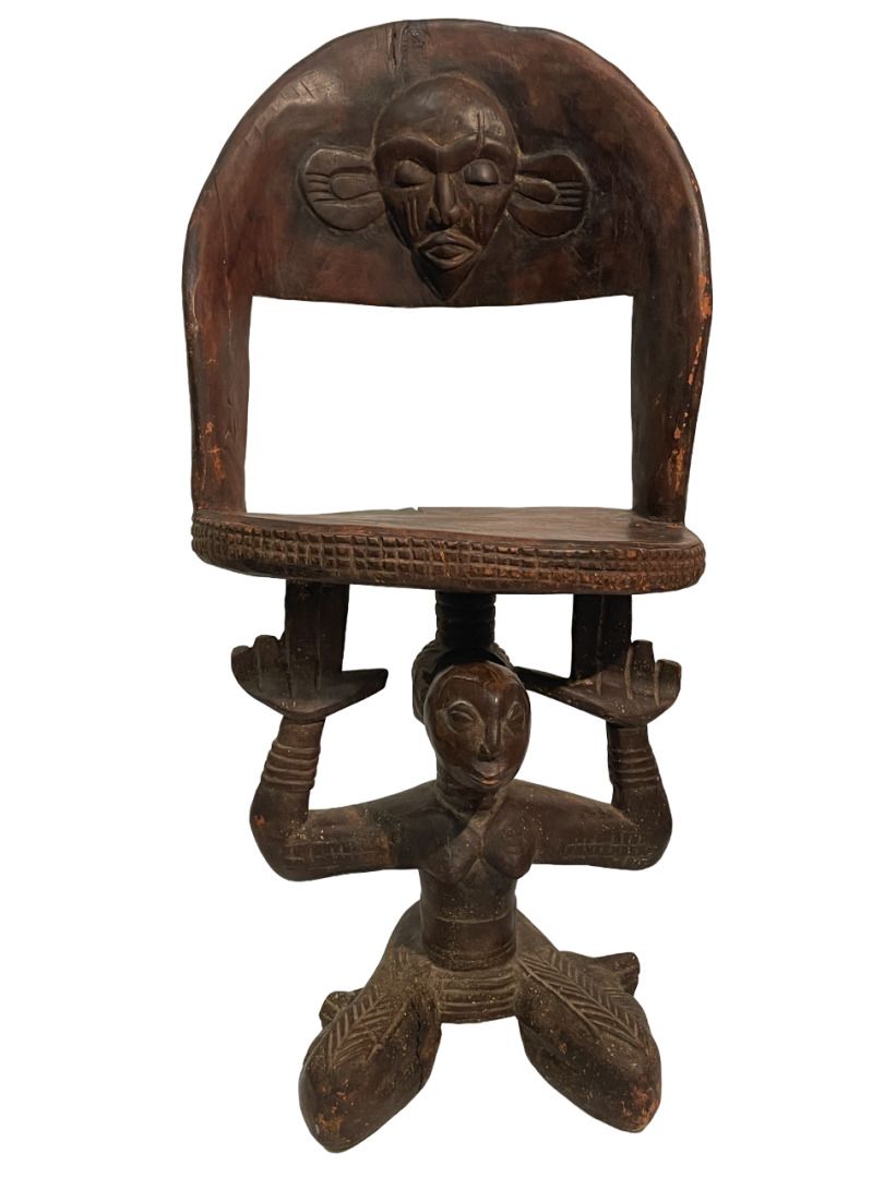 Null AFRICA 
Chair type Africa
Monoxyle, the foot caryatid, the back carved with&hellip;