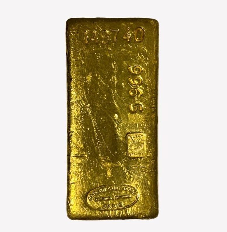 Null Gold ingot 
N° 149740, gold title 996,5, gross weight : 999,9 g. Weight of &hellip;