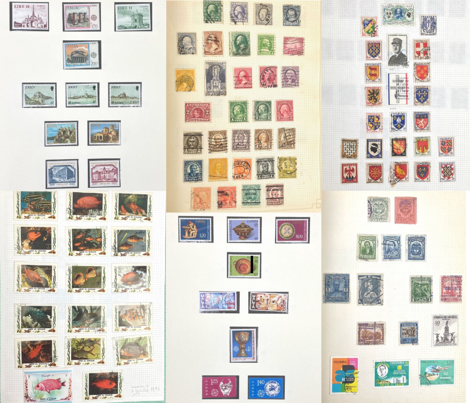 Null FRANKREICH & WELT 
Bedeutende Briefmarkensammlung in zwei Boxen und vier Al&hellip;