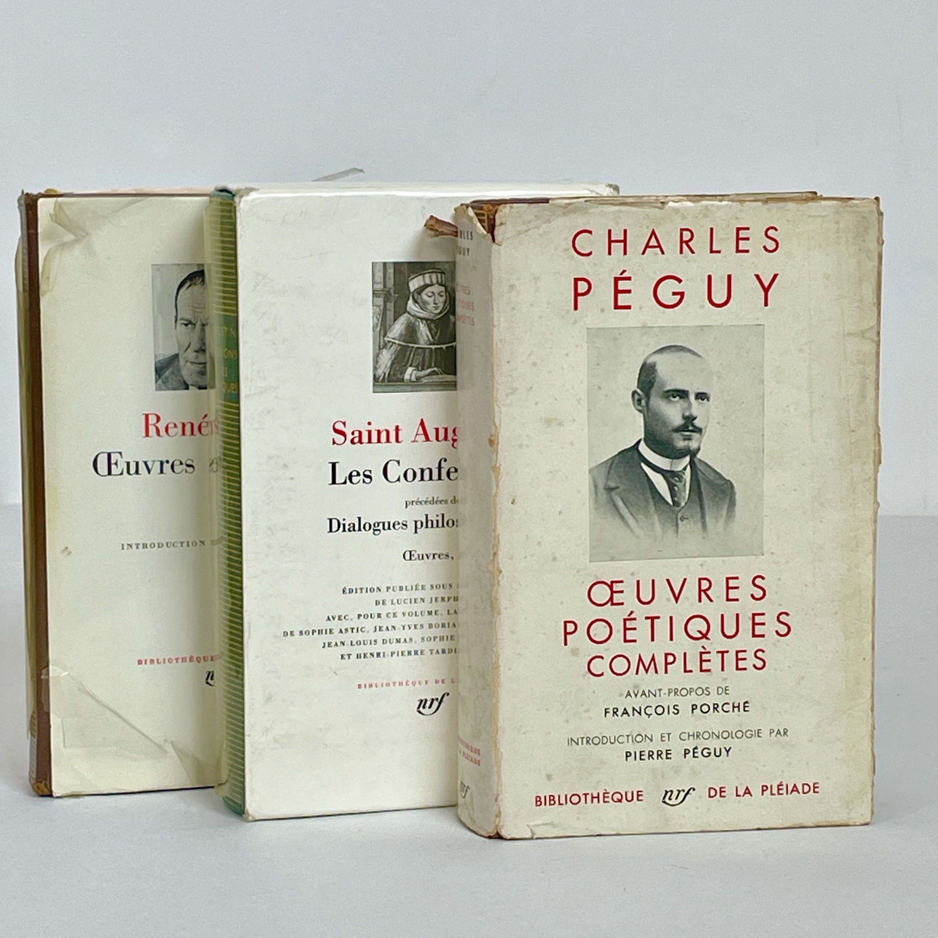 Null SAINT AUGUSTIN - CHAR - PEGUY - BIBLIOTHÈQUE DE LA PLÉIADE 
Set of 3 books:&hellip;