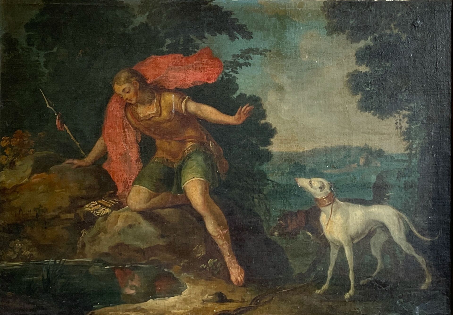 Null ESCUELA FRANCESA HACIA 1730
Narciso 
Óleo sobre lienzo 
Enmarcado 
Tamaño: &hellip;