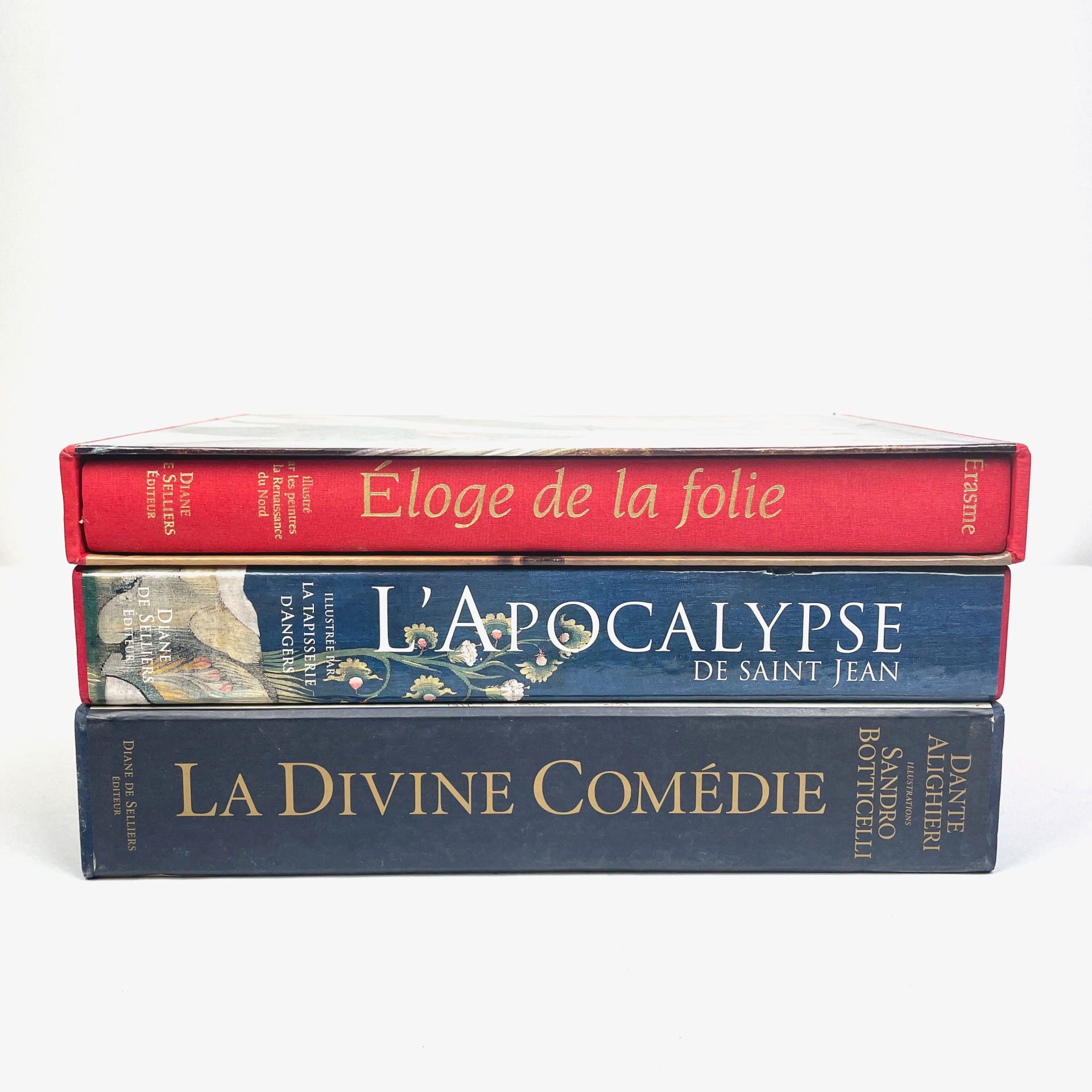 Null SAINT JOHN - DANTE - ERASMUS 
Set of three bound books:
- L'APOCALYPSE SELO&hellip;