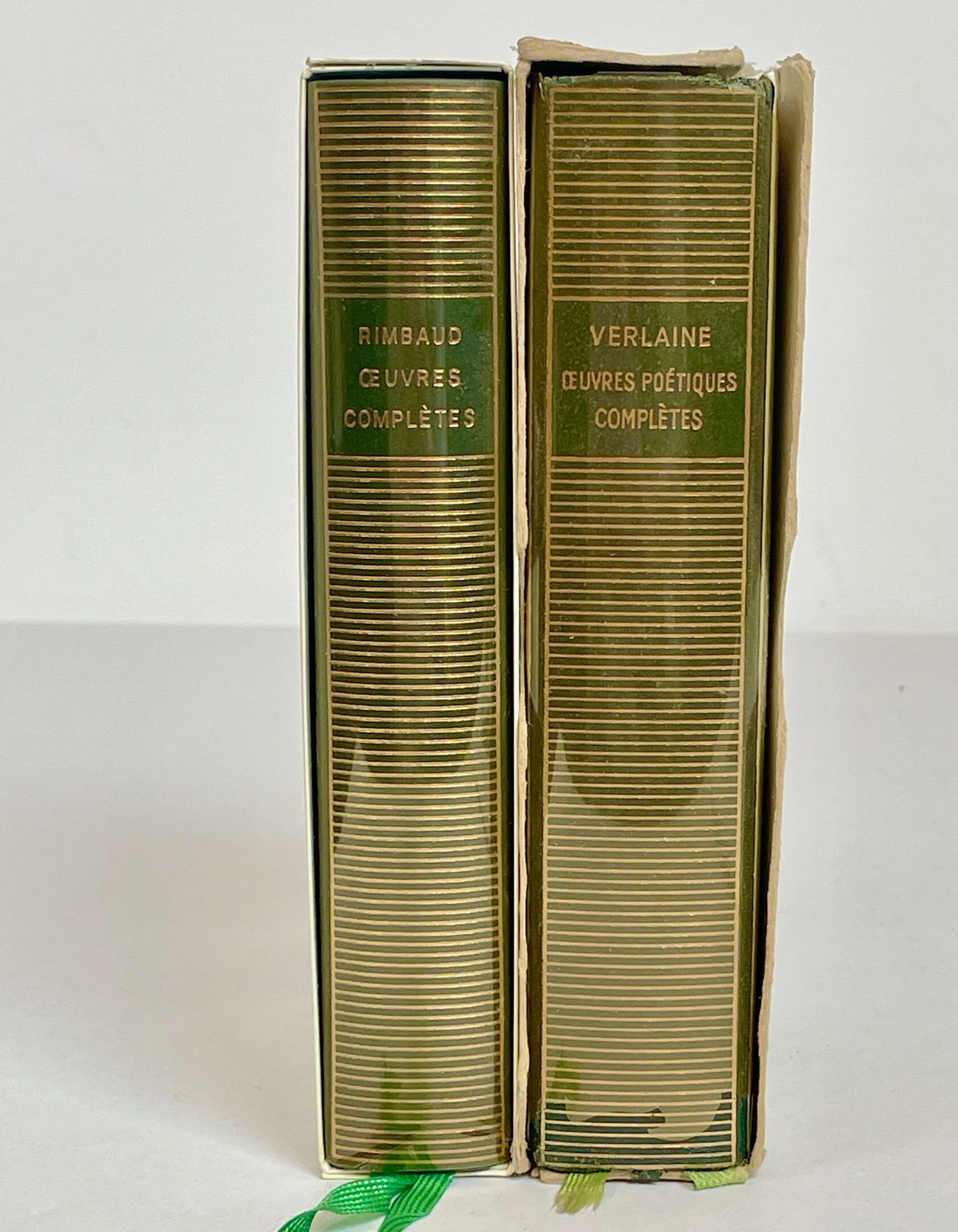 Null VERLAINE - RIMBAUD - BIBLIOTHÈQUE DE LA PLÉIADE 
Lot von 2 Werken : 
- RIMB&hellip;