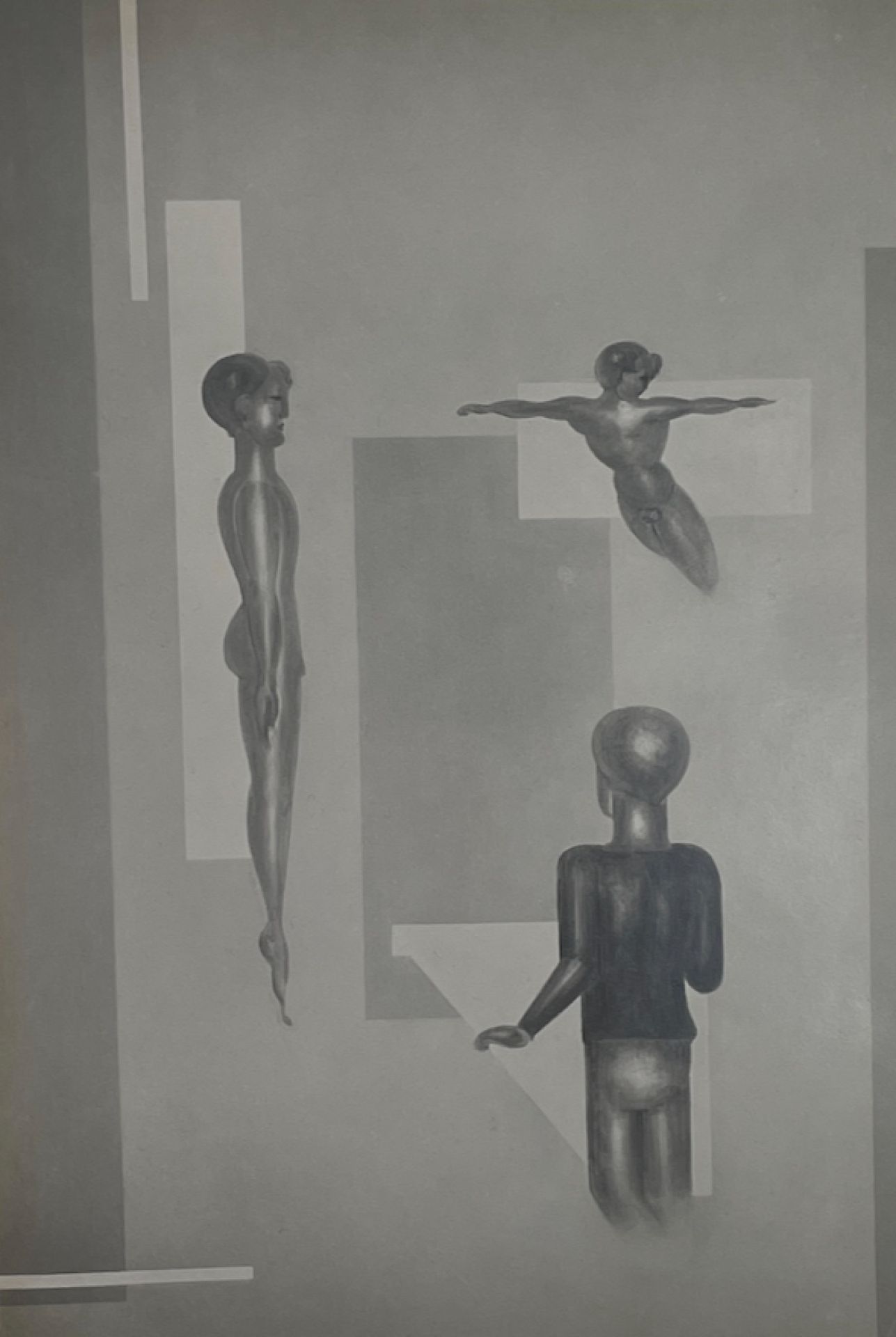 Null 阿尔伯特-伦格-帕茨施（1897-1966）
奥斯卡-施莱默的画家
垫子下的复古银质印刷品
背面有铅笔手写批注和印章 "Renger-Foto D.W&hellip;