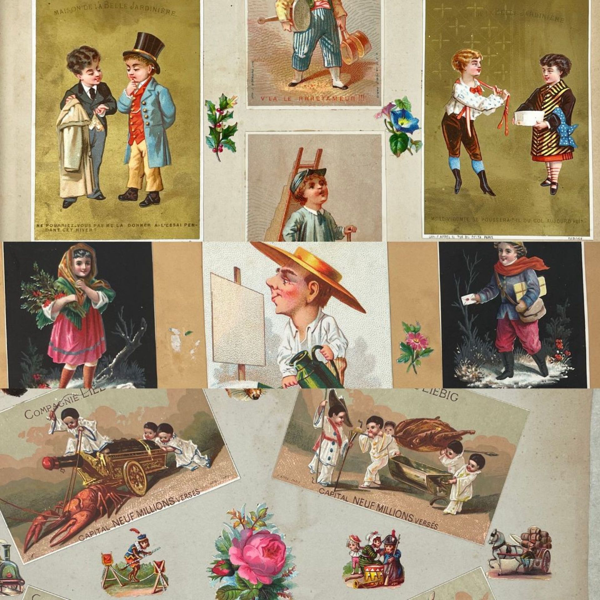 Null 二十世纪
百余幅剪纸和彩图相册：微型婚礼、La Belle Jardinière、La Marjolaine、Au bon marché、1878 年&hellip;