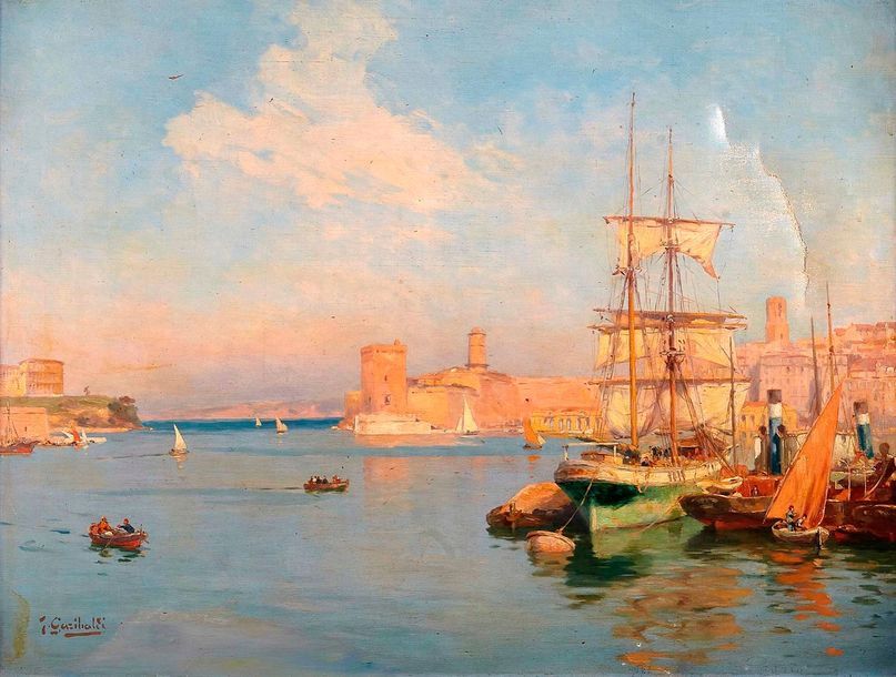 Null Joseph GARIBALDI (1863-1941)

Bateaux dans le port de Marseille.

Huile sur&hellip;