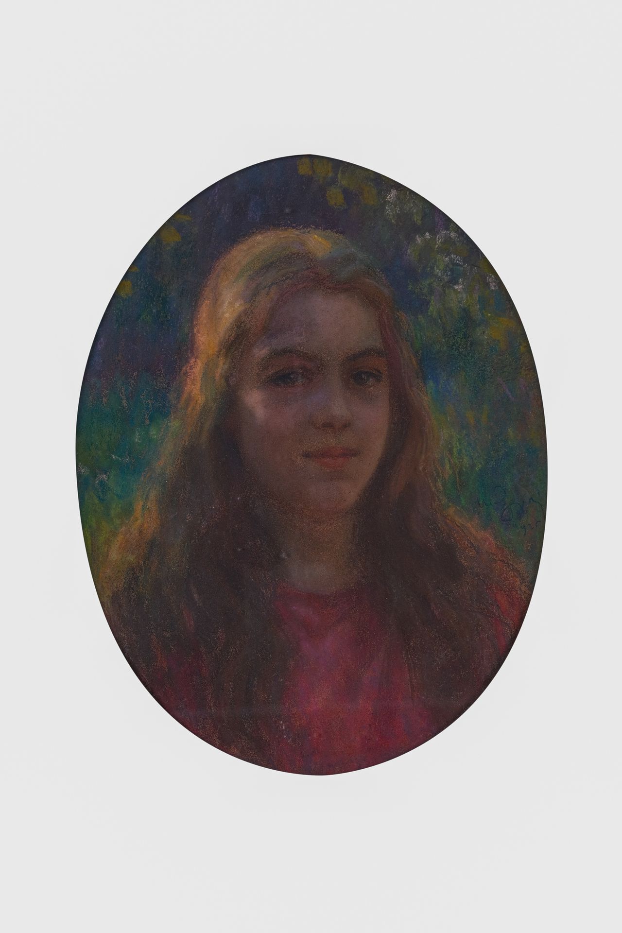 Marcel Dominique POGGIOLI (1882-1969) 
Portrait de jeune fille. 1926 
Pastel ova&hellip;