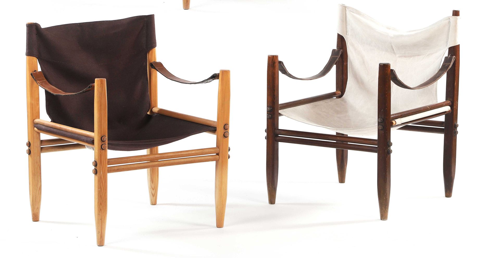 Null Gian Franco LEGLER

(XX)

Suite de 2 fauteuils dits Oasi 85

Hêtre, toile, &hellip;