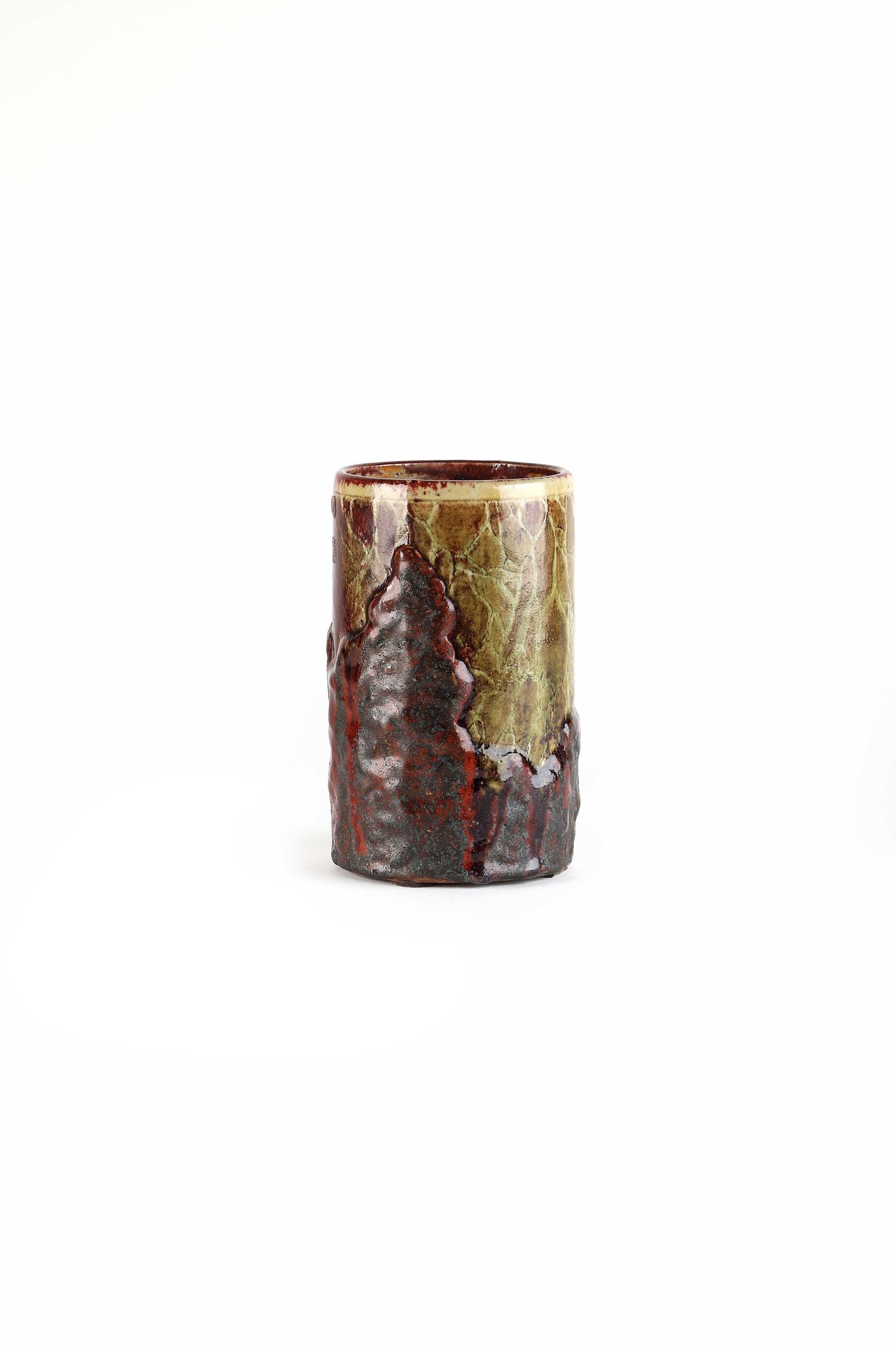 Null Emile DECŒUR (1876-1953) 

Stoneware Vase Signed 18 x 10.5 cm. Circa 1912 
&hellip;