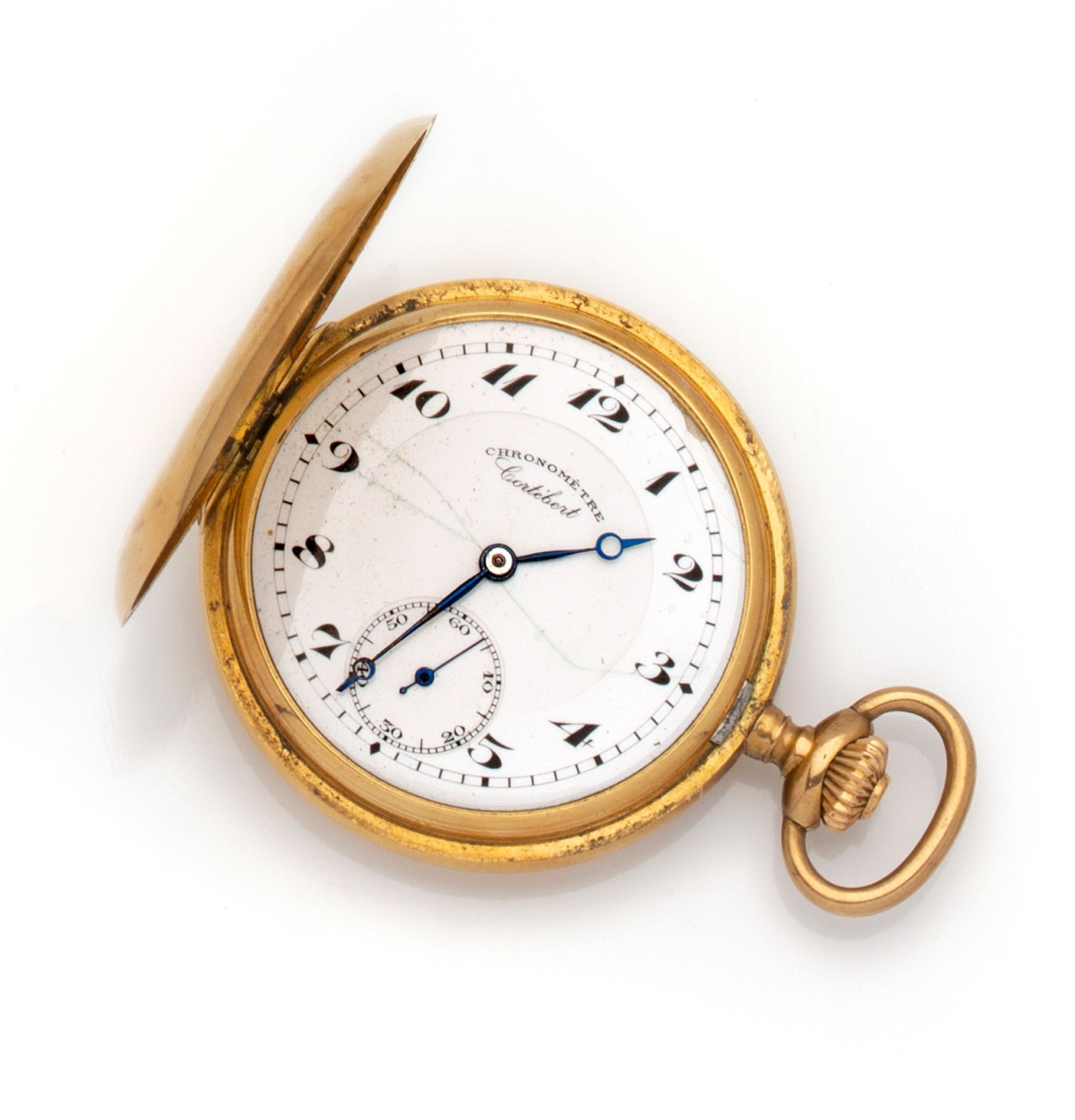 Null 
Cortebert
Pocket watch in yellow gold 18K thousandths with mechanical move&hellip;