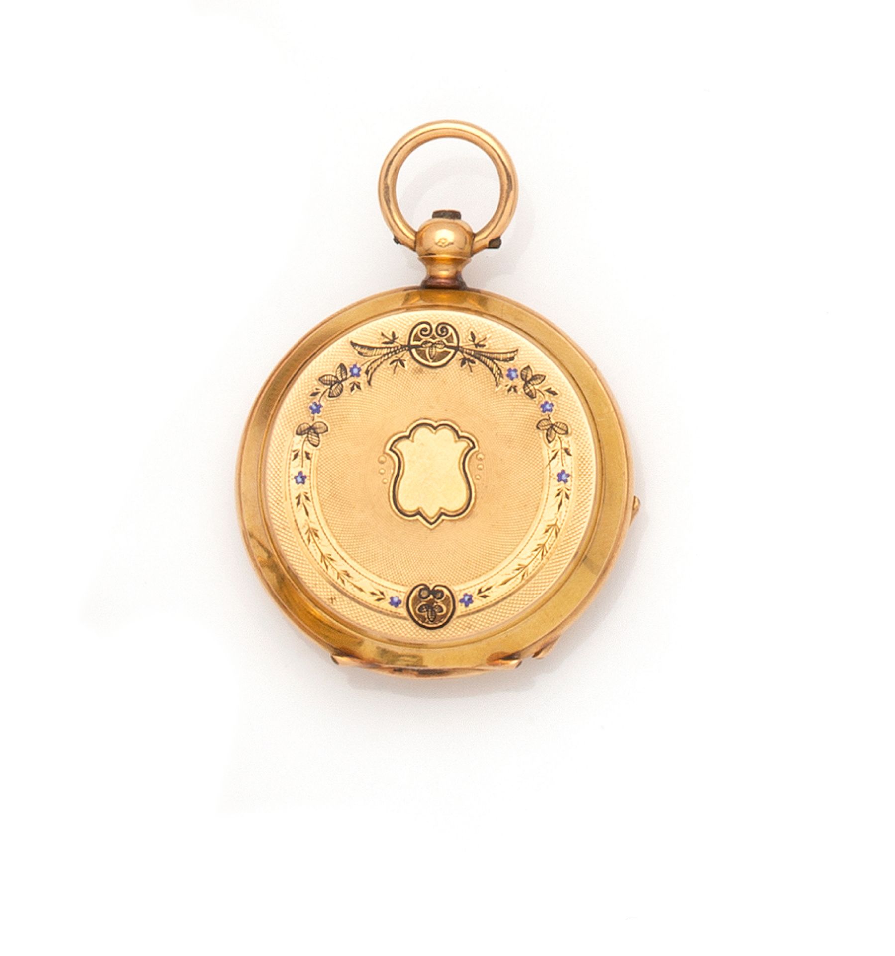 Null 
Reloj de cuello en oro amarillo de 18 quilates con movimiento mecánico.

-&hellip;