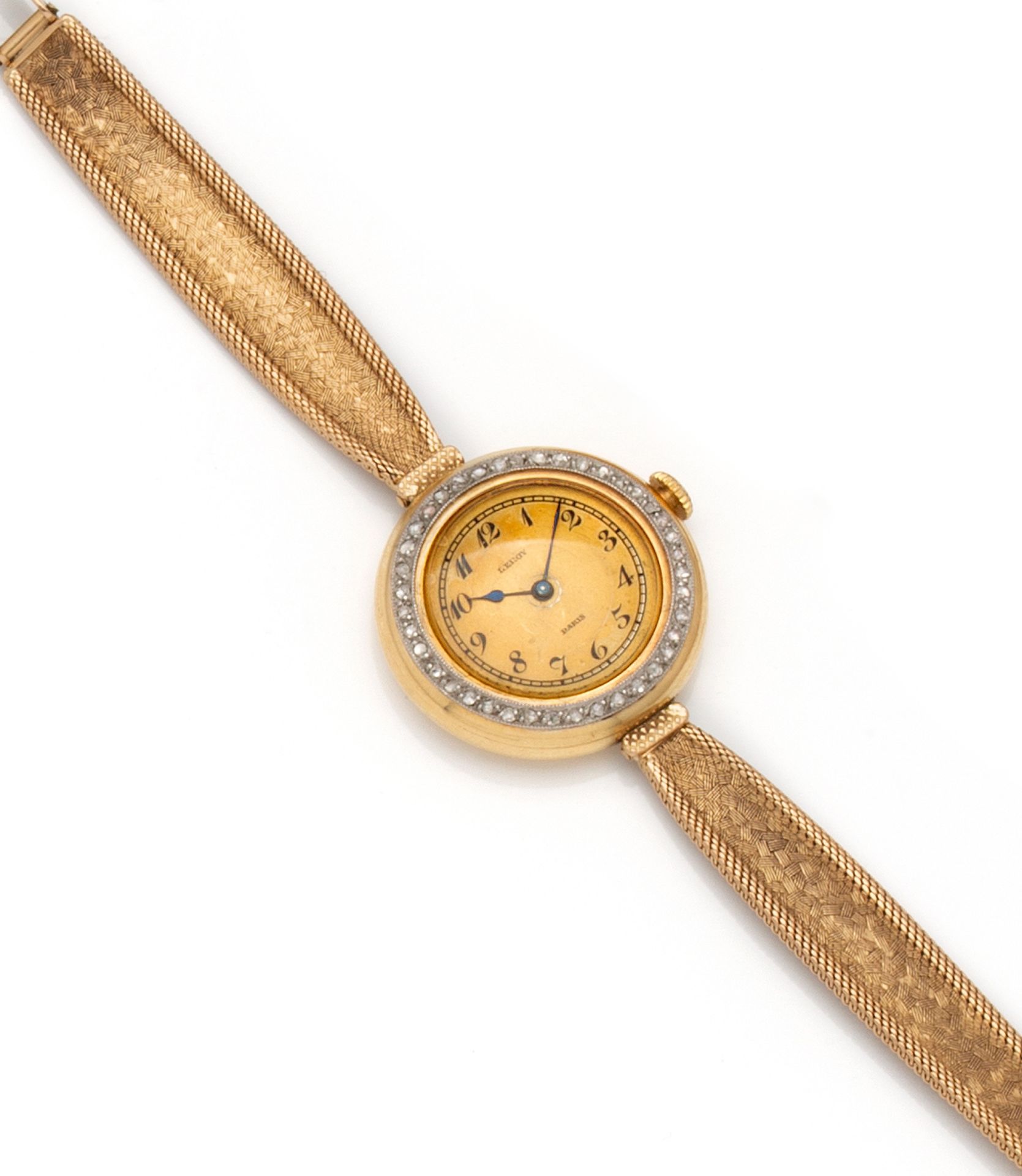 Null Leroy

Damenuhr aus 18 Karat Gelbgold 750 Tausendstel mit mechanischem Uhrw&hellip;
