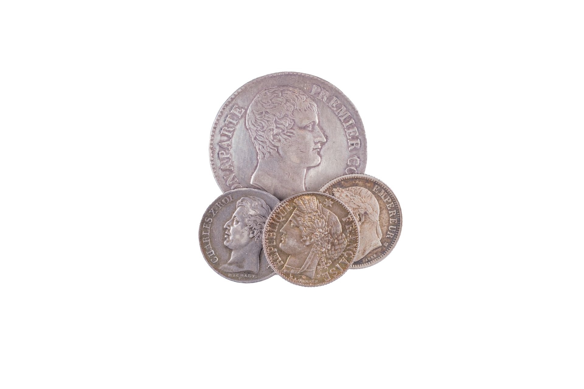 Null 4 monnaies : Consulat 5 Francs Bonaparte 1er Consul AN XI A Paris, 24, 98 g&hellip;