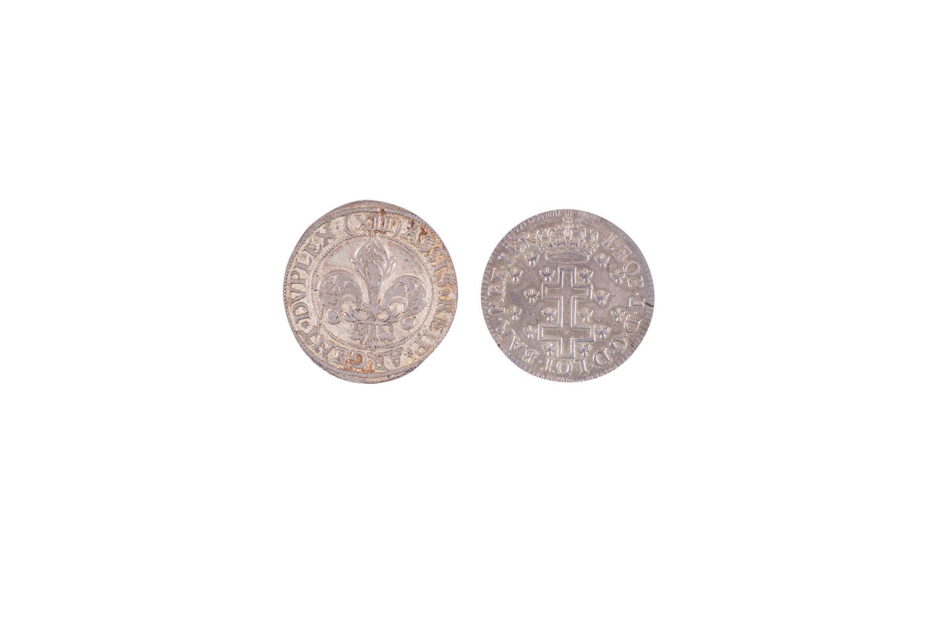 Null 2 monedas : Alsacia Estrasburgo 12 Kreuzers (1623) plata 5,48 gr. Bd 1349 
&hellip;