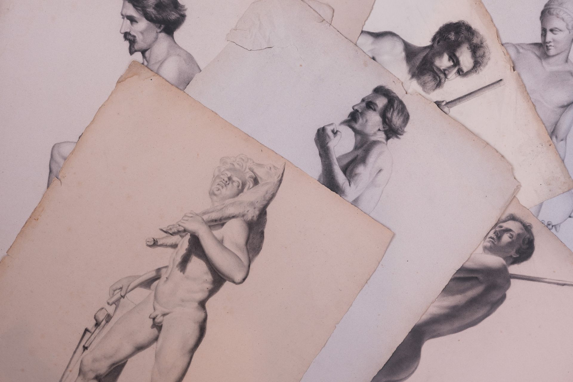 Null ANONYMOUS

9 Studies of male nudes 1852-1853

Pencil and charcoal drawings &hellip;