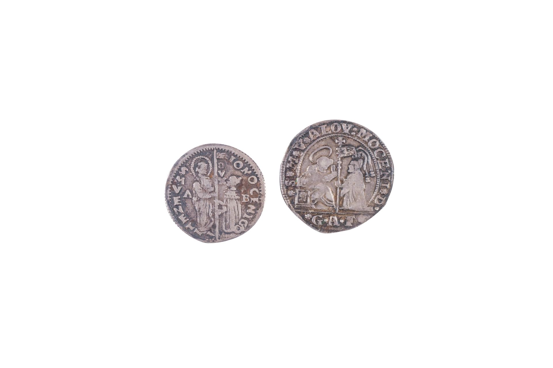 Null 2 monnaies : Italie Venise Giovanni Mocenigo 1478-1485 1/2 Lire arg. 3,11 g&hellip;