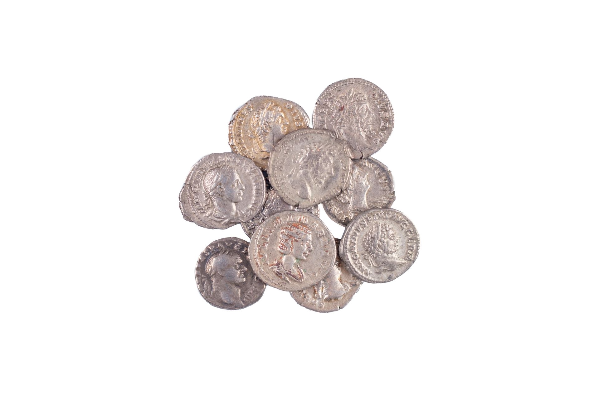 Null 10 denarios: Vespasiano 69-79 d.C. Trajano 98-117 d.C. Sabina +137 AD. Faus&hellip;