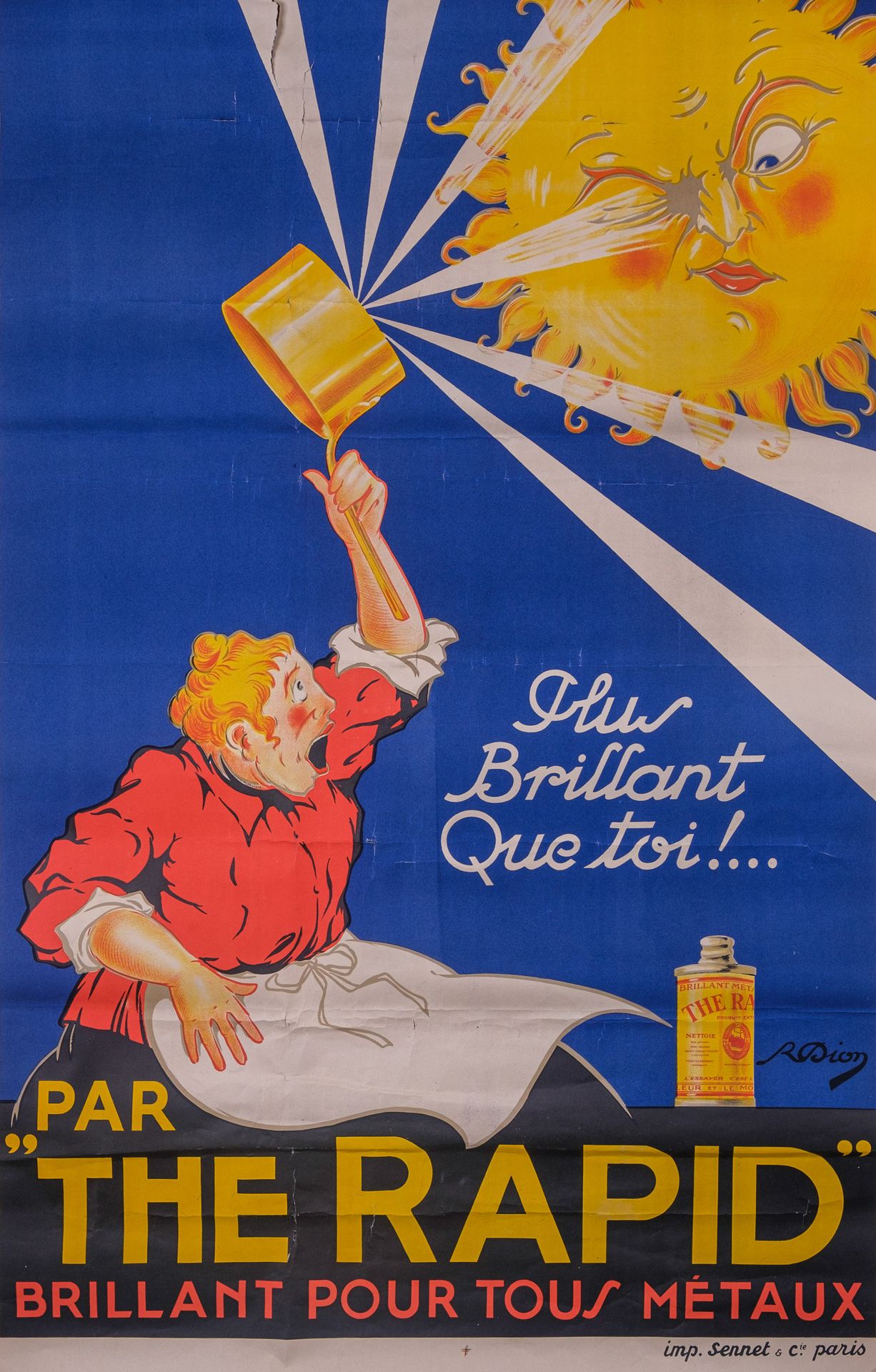 Null [广告] 广告海报

"比你更辉煌 "的所有金属的辉煌。R. DION的彩色海报，由SENET印刷，尺寸：120 x 80厘米（泪）。

- "Pho&hellip;
