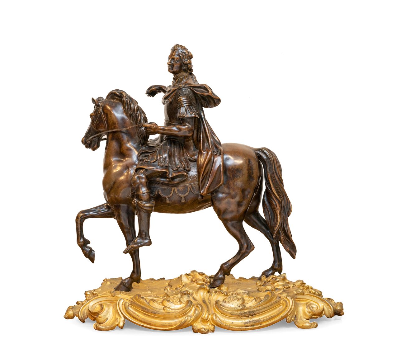 Null 18世纪后三分之一的法国画派，以埃德蒙-布沙东（1698-1762）为代表。
马背上的路易十五
浅棕色铜质马术雕像
高：46厘米，尺寸：46 x 20&hellip;