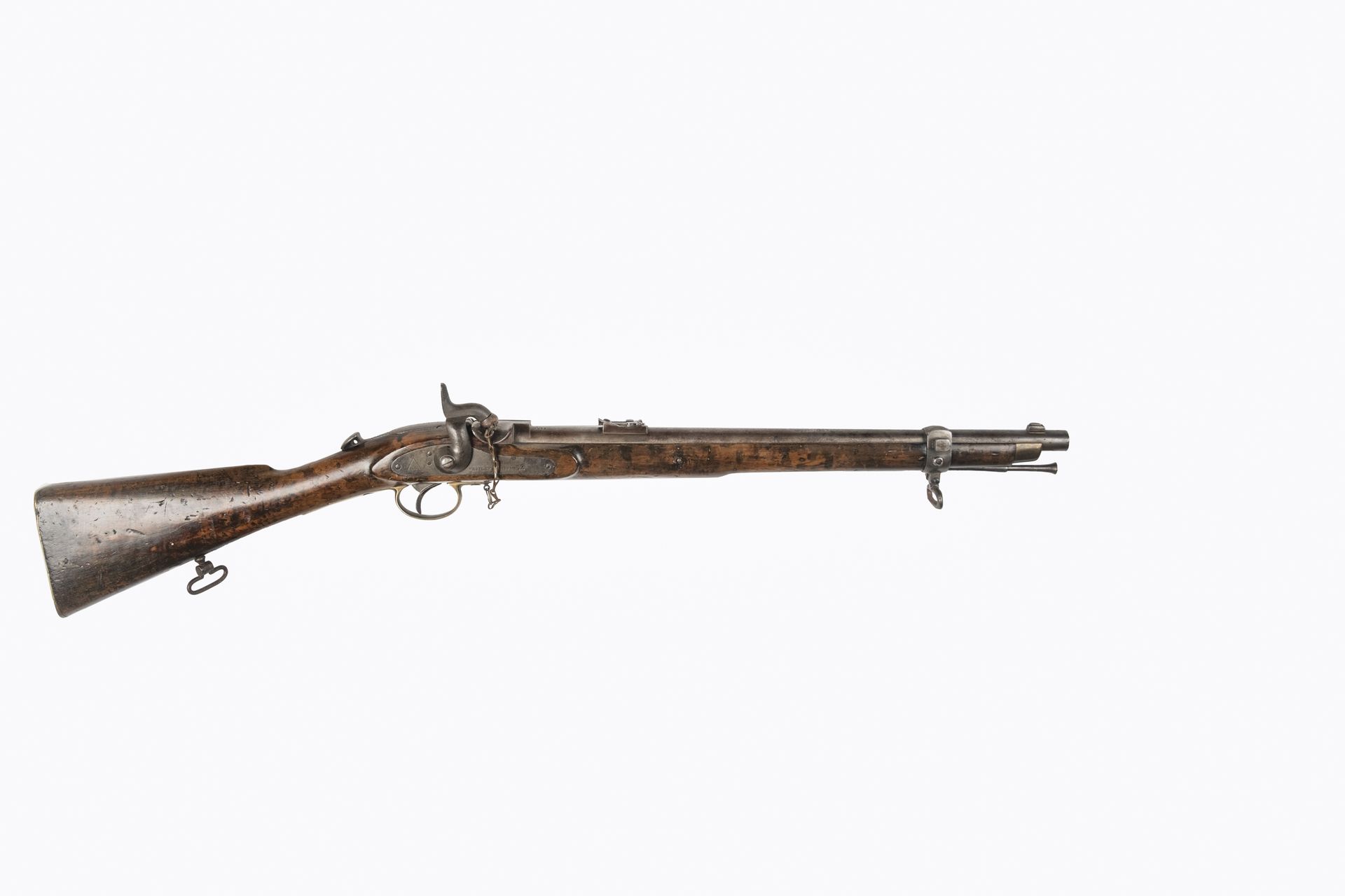 Null 韦斯特利-理查兹 "猴尾装填打击步枪，451口径。

圆形枪管，带枪托，标有 "WHITWORHT PATENT"。 开口类尾部标有 "WESTLEY&hellip;