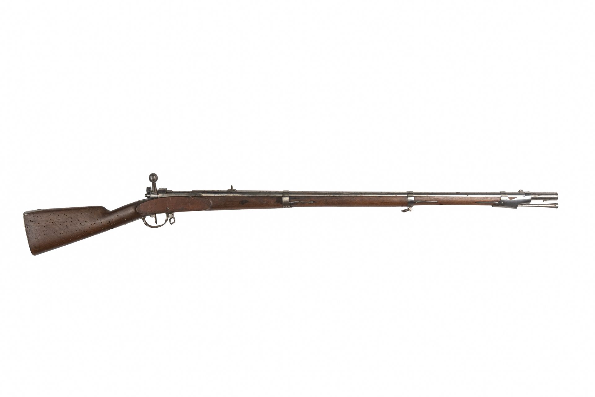 Null Doersch und Baumgarten "针式步枪。

圆形枪管，带蛙形。表壳上的螺栓印有Liège字样。

铁制配件。修改后的1822型框架。&hellip;