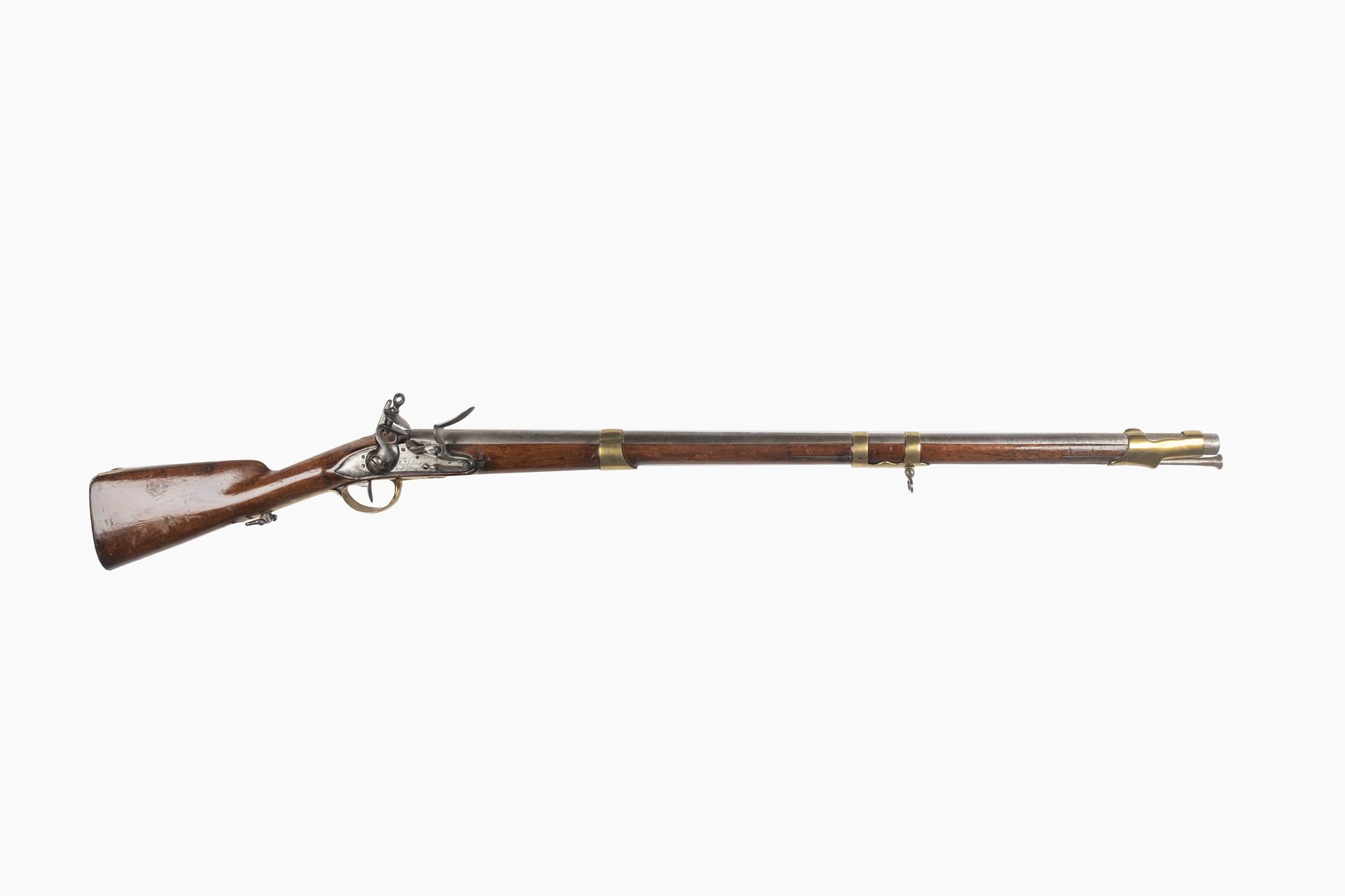 Null Cavalry flintlock musket model 1763-66

Round barrel with flats with the th&hellip;