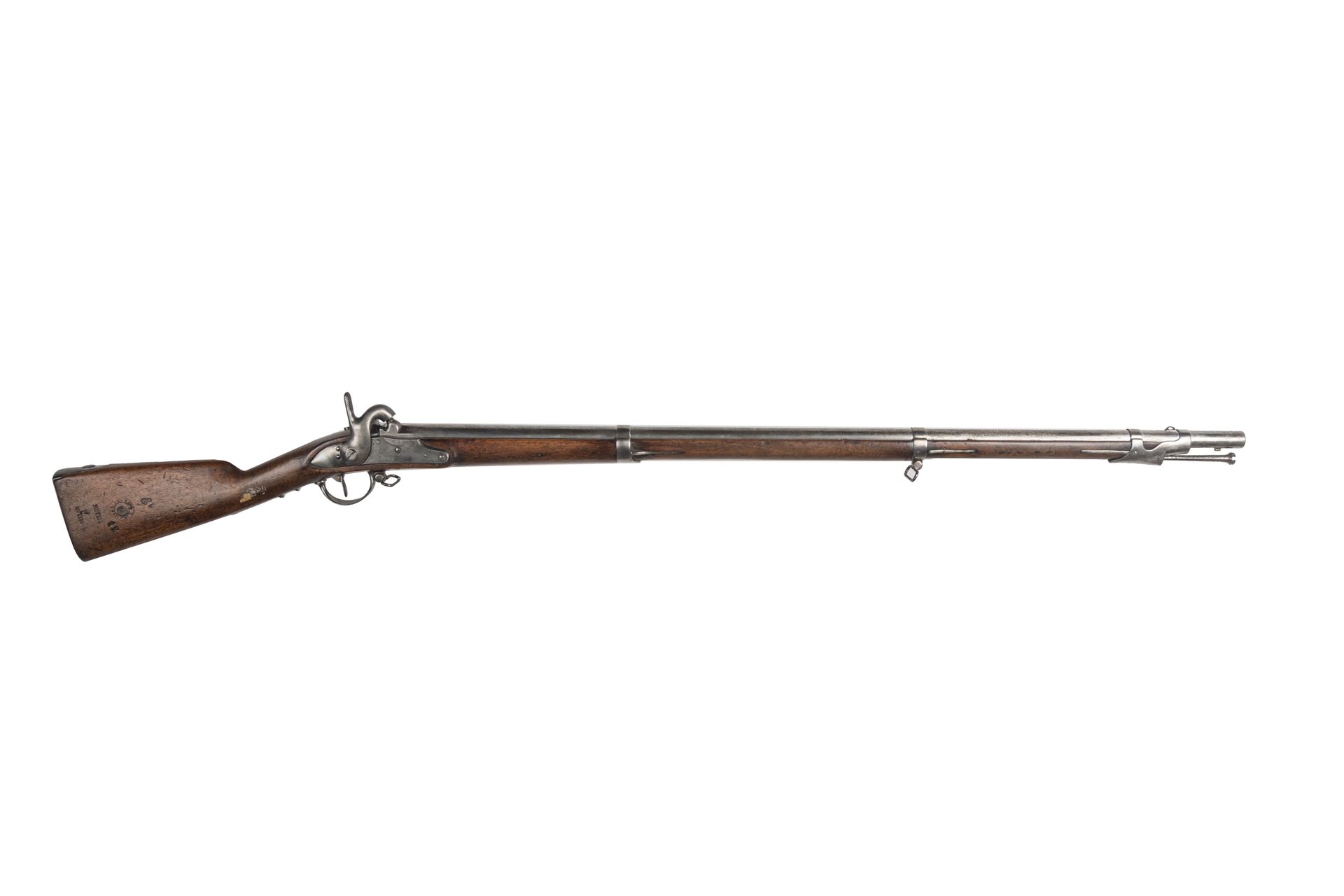 Null 步兵打击式步枪1822型T比斯新造。

圆形枪管，有雷鸣般的响声，盖有1860年的印章和日期。尾座

盖有 "1822年T Bis "Platine &hellip;