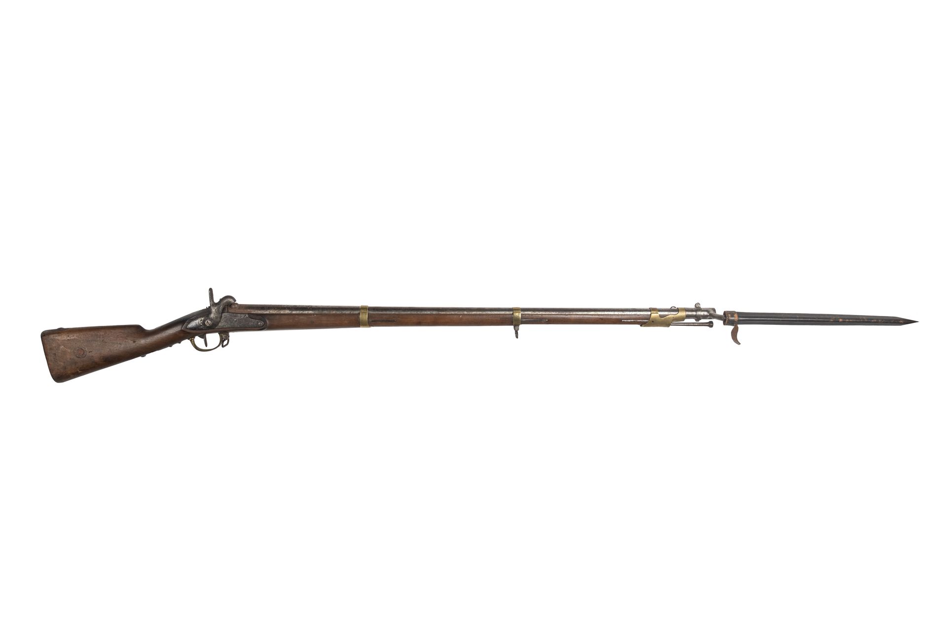 Null Percussion rifle model 1822 T Bis, attributed to the Navy. 

Round barrel w&hellip;