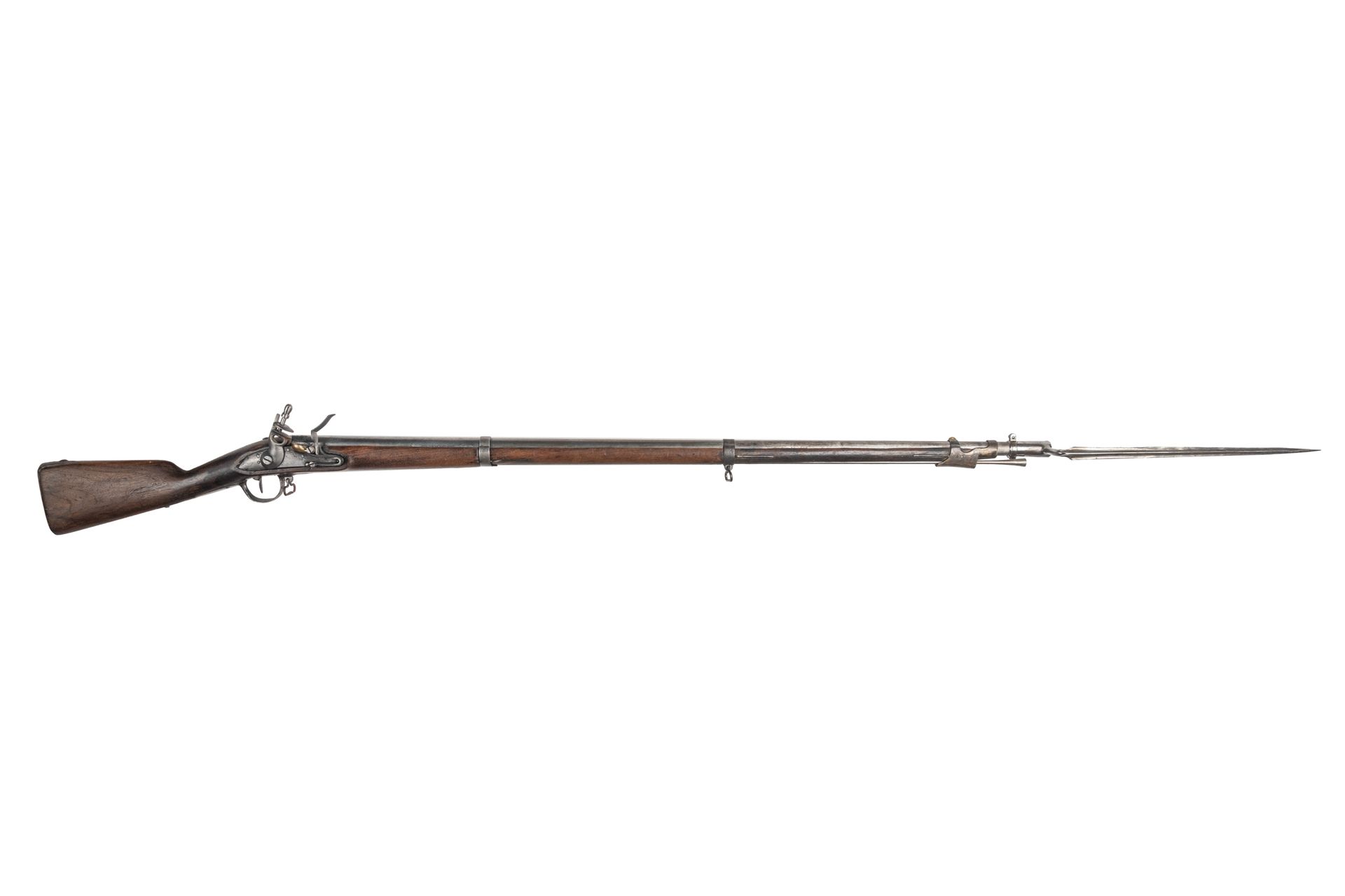 Null Flintlock infantry rifle type 1777-AN IX.

Round barrel with sides with the&hellip;