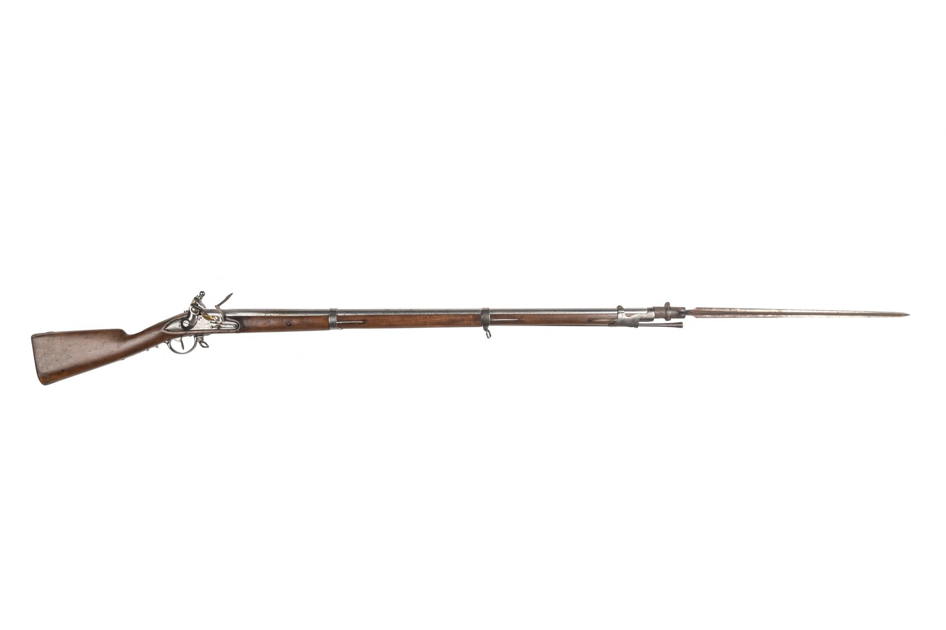 Null Grenadiergewehr mit Steinschlossgewehr Modell 1816. 

Runder Lauf mit Donne&hellip;