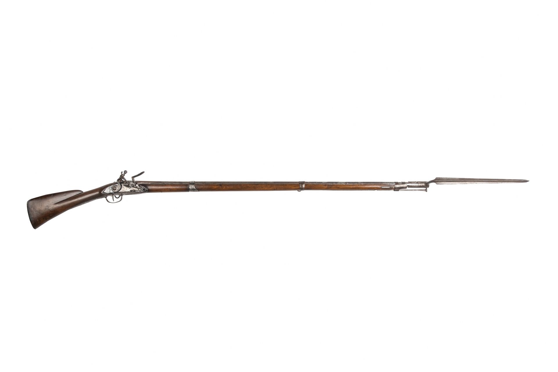 Null 
Fusil d’infanterie à silex modèle 1728.
Canon rond, à pans au tonnerre poi&hellip;