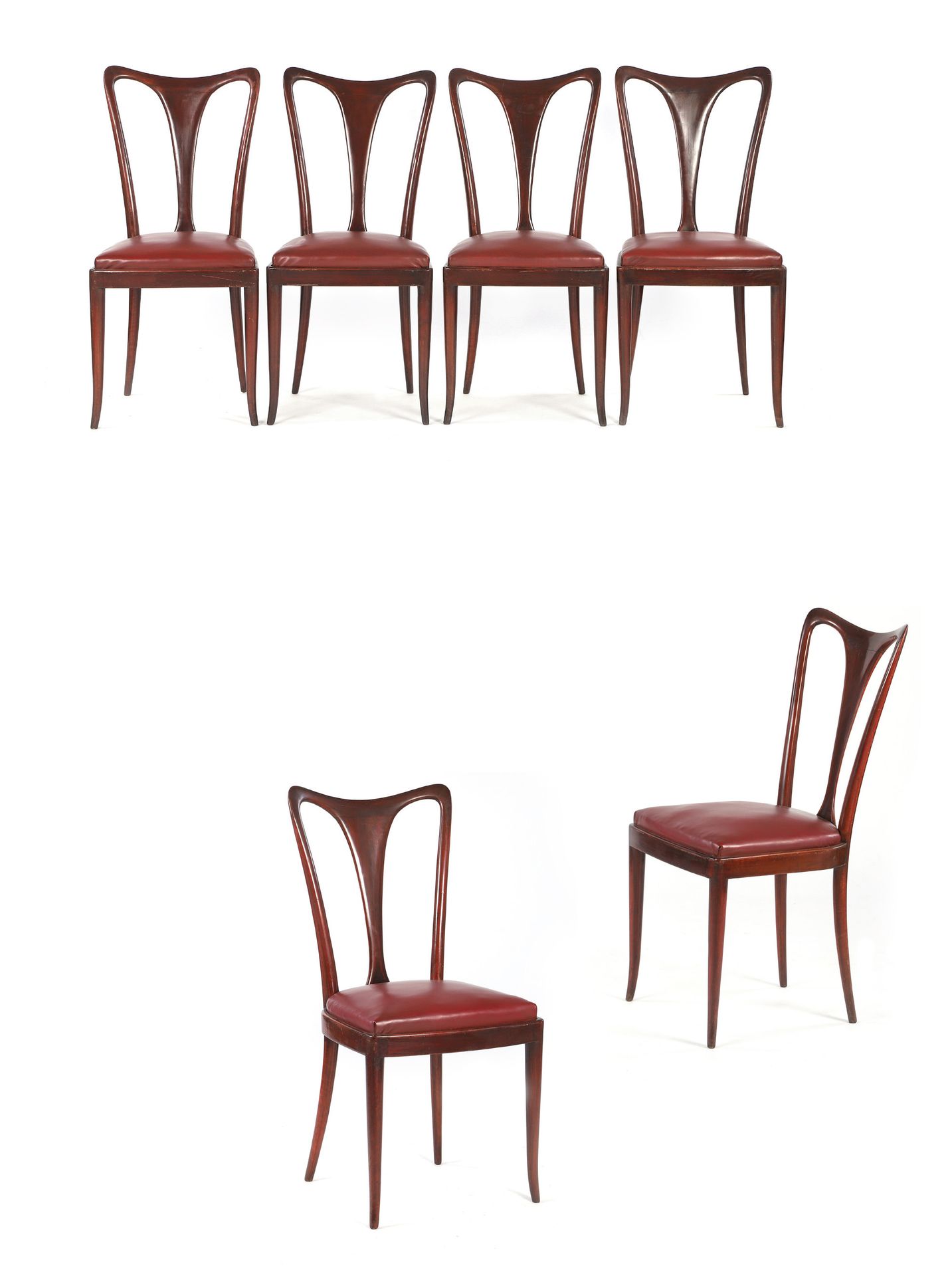 Null Ariberto COLOMBO (XX)

Suite de 6 chaises Bois, simili cuir 91 x 47 x 50 cm&hellip;