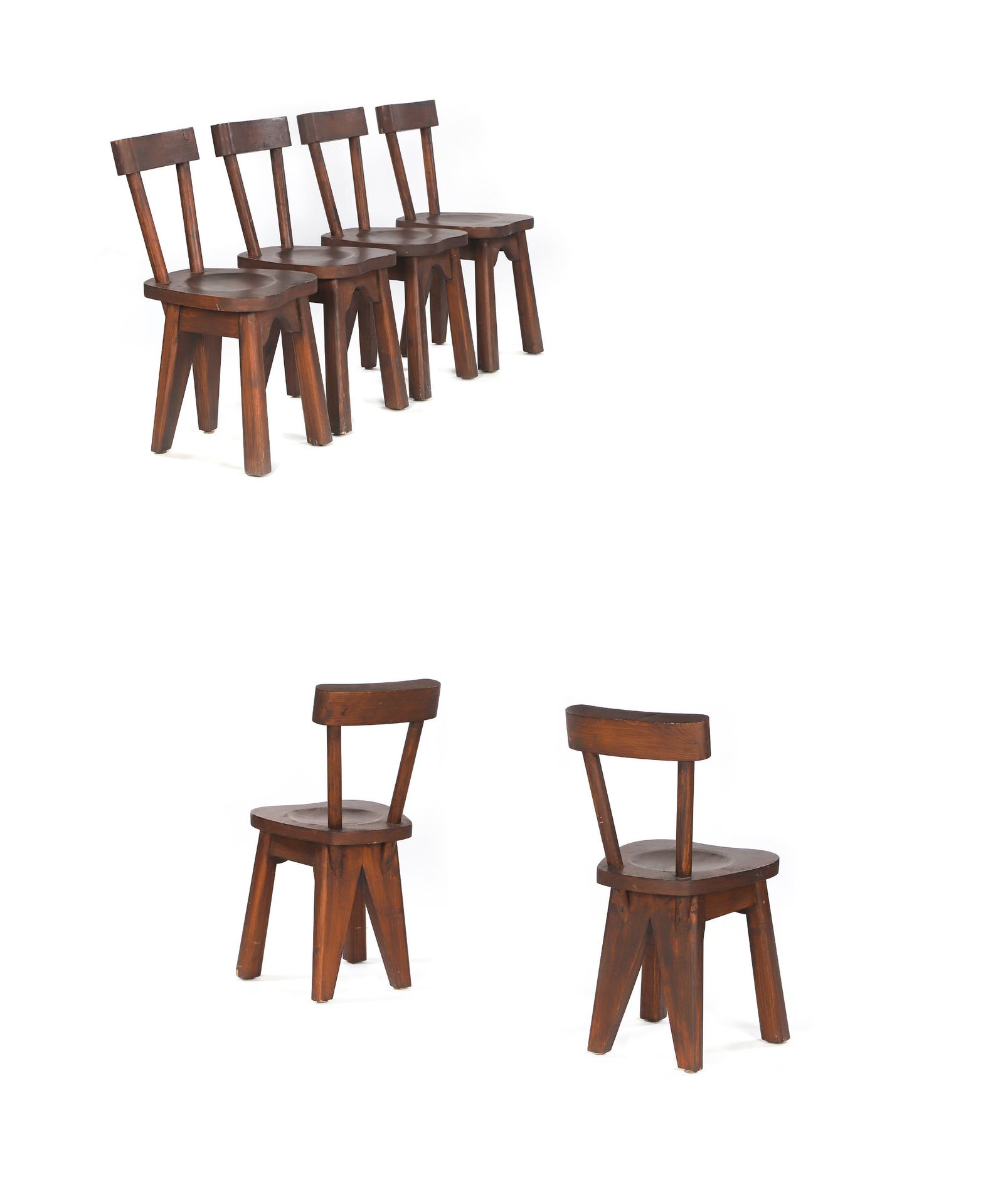 Null René FAUBLEE (1906-1991)

Conjunto de 6 sillas Pino teñido

80 x 40 x 37 cm&hellip;