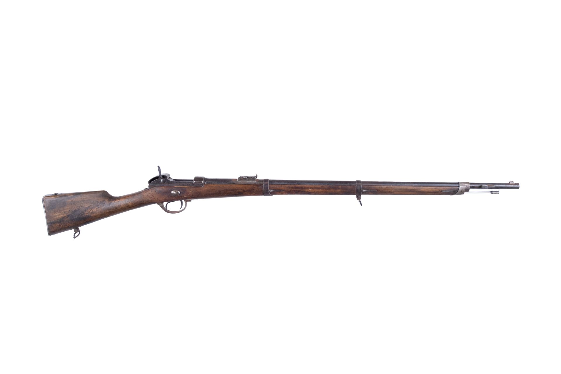 Null Werder 1869型步枪，口径11毫米。

圆桶，侧面有隆起。铁质配件（口罩与后期型号）。胡桃木股票。

点蚀。胡桃木股票。铁制拉杆。

枪管长度&hellip;
