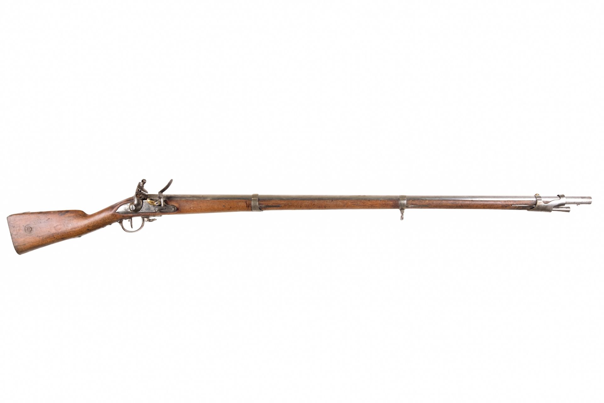 Null 燧发枪榴弹炮模型An IX.

圆形枪管，有雷鸣般的响声，盖有1811年的印章和日期。尾座

"MLE 1777"。锁上刻有 "Mre Impale &hellip;